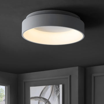 Ring 17.7" Integrated LED Flush Mount Ceiling Light - JONATHAN Y